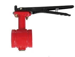 Handle Grooved Butterfly Valve