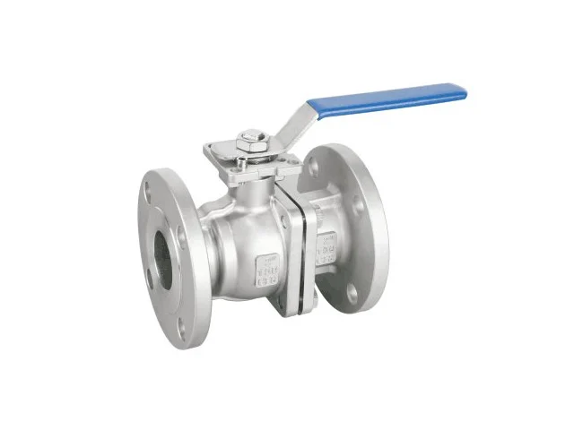Flanged ball valve with ISO5211 mounting pad
